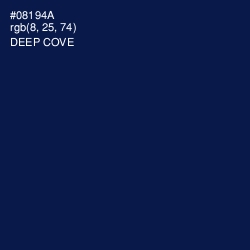 #08194A - Deep Cove Color Image